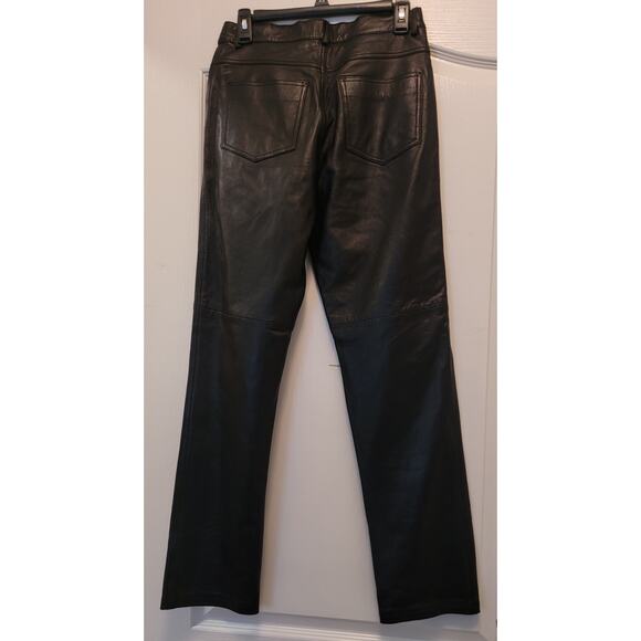 Hugo Buscati Collection Vintage Black Leather Pants Women's Size 8 - Picture 11 of 16